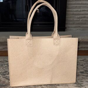 Small Cream Tote Bag